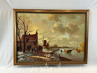MaxSold Auction: Signed Ovaneff CHIMCHIDIAN (1867-1930) Original Oil on Canvas - Oakville (Ontario, Canada) PARTNER MANAGED Estate Sale Online Auction - Lakeshore Road West (Shipping Available)                     