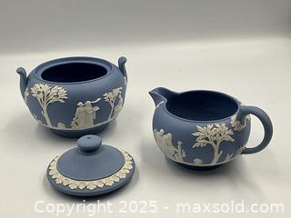 MaxSold Auction: Wedgwood Jasperware Teapot and Six Cups and Saucers Set with additions - Oakville (Ontario, Canada) PARTNER MANAGED Estate Sale Online Auction - Lakeshore Road West (Shipping Available)                     