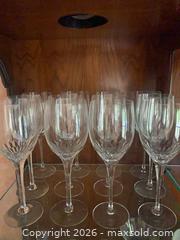 MaxSold Auction: 12 Crystal Wine Goblets - Toronto (Ontario, Canada) SELLER MANAGED Downsizing Online Auction - Grenview Boulevard South