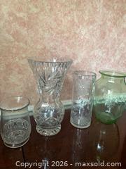 MaxSold Auction: 4 Assorted Vases - Toronto (Ontario, Canada) SELLER MANAGED Downsizing Online Auction - Grenview Boulevard South