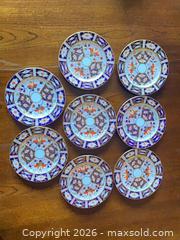 MaxSold Auction: 8 Small Royal Crown Derby Imari Plates  - Toronto (Ontario, Canada) SELLER MANAGED Downsizing Online Auction - Grenview Boulevard South