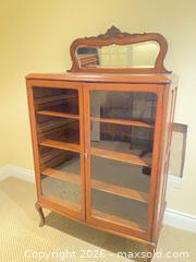 MaxSold Auction: Antique Glass Cabinet  - Toronto (Ontario, Canada) SELLER MANAGED Downsizing Online Auction - Grenview Boulevard South
