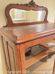MaxSold Auction: Antique Glass Cabinet  - Toronto (Ontario, Canada) SELLER MANAGED Downsizing Online Auction - Grenview Boulevard South