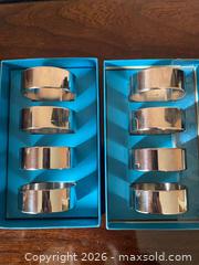 MaxSold Auction: Birks Silver Plated Napkin Rings  - Toronto (Ontario, Canada) SELLER MANAGED Downsizing Online Auction - Grenview Boulevard South