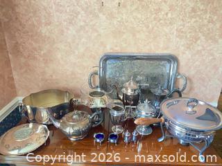 MaxSold Auction: Large Lot of Assorted Silver Plated Servingware Items - Toronto (Ontario, Canada) SELLER MANAGED Downsizing Online Auction - Grenview Boulevard South