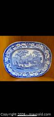 MaxSold Auction: Wedgwood “Wild Rose” Blue and White Platter - Toronto (Ontario, Canada) SELLER MANAGED Downsizing Online Auction - Grenview Boulevard South