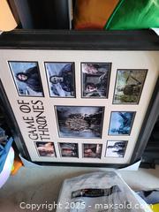 MaxSold Auction: Game of Thrones Framed Photo Collage with Iron Throne - Kingston (Ontario, Canada) SELLER MANAGED Reseller Online Auction - Development Drive (STORAGE)
