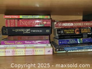 MaxSold Auction: Mixed Lot of Fiction and YA/Children’s Books, ~14–16, English - Kingston (Ontario, Canada) SELLER MANAGED Reseller Online Auction - Development Drive (STORAGE)