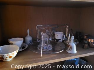 MaxSold Auction: Vintage Mixed Lot: Cups, Bells, Etched Glass Trays, Metalware - Kingston (Ontario, Canada) SELLER MANAGED Reseller Online Auction - Development Drive (STORAGE)