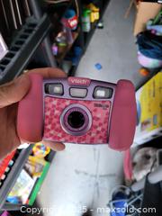 MaxSold Auction: VTech Kidizoom Plus Kids Digital Camera, Pink Heart Pattern, 2.0MP - Kingston (Ontario, Canada) SELLER MANAGED Reseller Online Auction - Development Drive (STORAGE)
