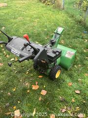 MaxSold Auction: John Deere 26&#34; Two-Stage Walk-Behind Snow Blower - New Tecumseth (Ontario, Canada) SELLER MANAGED Downsizing Online Auction - Maple Avenue West