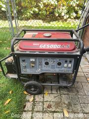 MaxSold Auction: Kawasaki GE5000A-S 5000W Portable Gasoline Generator - New Tecumseth (Ontario, Canada) SELLER MANAGED Downsizing Online Auction - Maple Avenue West