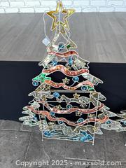 MaxSold Auction: Pair of metal framed Christmas tree decorations for the yard - Cocoa (Florida, USA) SELLER MANAGED Estate Sale Online Auction - Broadcast Court