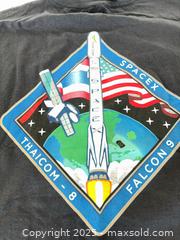 MaxSold Auction: SpaceX falcon nine THAICOM 8 black mission T-shirt - Cocoa (Florida, USA) SELLER MANAGED Estate Sale Online Auction - Broadcast Court