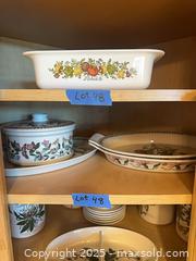 MaxSold Auction: Glassware: Porcelain Serving Dishes & Containers Floral The Botanic Garden Portmeirion  - Saratoga (California, USA) SELLER MANAGED Estate Sale Online Auction - Michaels Drive