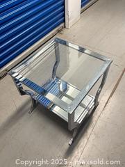 MaxSold Auction: Mirrored Glass Side Table - Markham (Ontario, Canada) SELLER MANAGED Downsizing Online Auction - Alden Road (STORAGE)