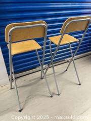 MaxSold Auction: Pair of IKEA Franklin Folding Bar Stool Chairs - Markham (Ontario, Canada) SELLER MANAGED Downsizing Online Auction - Alden Road (STORAGE)
