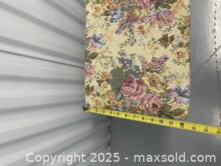 MaxSold Auction: Vintage Floral Wooden Bench/Seat/Stool - Markham (Ontario, Canada) SELLER MANAGED Downsizing Online Auction - Alden Road (STORAGE)