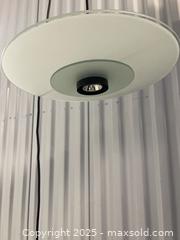 MaxSold Auction: Vintage Glass and Metal Hanging Lamp Fixture - Markham (Ontario, Canada) SELLER MANAGED Downsizing Online Auction - Alden Road (STORAGE)