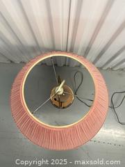 MaxSold Auction: Vintage Lamp with Pink Lampshade and Accent - Markham (Ontario, Canada) SELLER MANAGED Downsizing Online Auction - Alden Road (STORAGE)