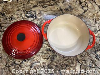 MaxSold Auction: Le Creuset red dish - Silver Spring (Maryland, USA) SELLER MANAGED Moving Online Auction - Wayne Avenue