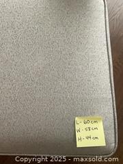 MaxSold Auction: Light Gray Armchair with Ottoman - Lucan Biddulph (Ontario, Canada) PARTNER MANAGED Moving Online Auction - Watson Street