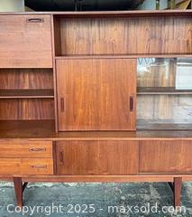 MaxSold Auction: MCM Solid Teak Highboard Wall Unit  - Toronto (Ontario, Canada) PARTNER MANAGED Reseller Online Auction -  Queen Street West