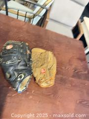 MaxSold Auction: Lot of 2 Baseball/Softball Gloves (Left-Hand Wear) - Garden City (Georgia, USA) SELLER MANAGED Downsizing Online Auction -  Bryce Industrial Drive