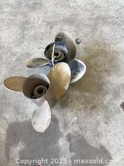 MaxSold Auction: Lot of 2 Boat Propellers: 3-Blade and 4-Blade, Aluminum or Steel  - Garden City (Georgia, USA) SELLER MANAGED Downsizing Online Auction -  Bryce Industrial Drive