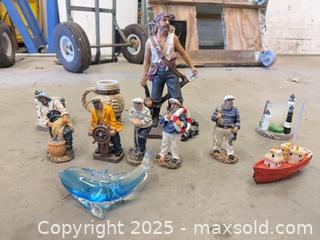 MaxSold Auction: Lot of Nautical/Maritime Decorative Figurines and Décor (11 pcs) - Garden City (Georgia, USA) SELLER MANAGED Downsizing Online Auction -  Bryce Industrial Drive