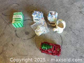 MaxSold Auction: Mixed Home Decor Lot: Ceramic Village Houses, Tin, Cables - Garden City (Georgia, USA) SELLER MANAGED Downsizing Online Auction -  Bryce Industrial Drive