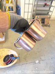 MaxSold Auction: Mixed Kitchen Set: Copper Mugs, Pots &#38; Pans, Glasses, Dishes - Garden City (Georgia, USA) SELLER MANAGED Downsizing Online Auction -  Bryce Industrial Drive