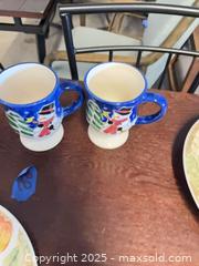 MaxSold Auction: Pedestal Mugs Pair with 3 Decorative Plates and 1 Large Plate - Garden City (Georgia, USA) SELLER MANAGED Downsizing Online Auction -  Bryce Industrial Drive