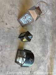 MaxSold Auction: Set of 3 Metal-and-Glass Lanterns and Wall Fixture Housing - Garden City (Georgia, USA) SELLER MANAGED Downsizing Online Auction -  Bryce Industrial Drive