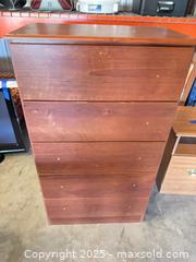 MaxSold Auction: Tall dresser chest of drawers — engineered wood with veneer 26x15x48 - Garden City (Georgia, USA) SELLER MANAGED Downsizing Online Auction -  Bryce Industrial Drive