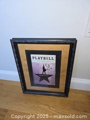 MaxSold Auction: Framed Signed Hamilton Playbill in Decorative Mat & Glass Frame - Ashland (Massachusetts, USA) Downsizing Online Auction - Braeburn Lane