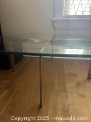 MaxSold Auction: Glass and chrome MCM coffee table. - Toronto (Ontario, Canada) SELLER MANAGED Downsizing Online Auction - Wright Avenue