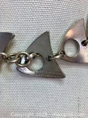 MaxSold Auction: Mette + Finn Denmark, Abstract Modernist Metal Necklace 16&#34;, 1970, Signed - Coquitlam (British Columbia, Canada) SELLER MANAGED Downsizing Online Auction - Delestre Avenue                 