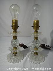 MaxSold Auction: 1930s/40s  PAIR OF GLASS TABLE LAMPS - Ajax (Ontario, Canada) SELLER MANAGED Downsizing Online Auction - Noake Crescent