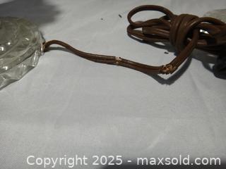 MaxSold Auction: 1930s/40s  PAIR OF GLASS TABLE LAMPS - Ajax (Ontario, Canada) SELLER MANAGED Downsizing Online Auction - Noake Crescent