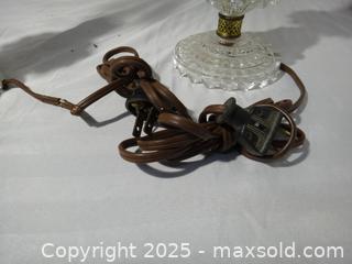 MaxSold Auction: 1930s/40s  PAIR OF GLASS TABLE LAMPS - Ajax (Ontario, Canada) SELLER MANAGED Downsizing Online Auction - Noake Crescent