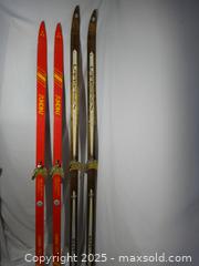 MaxSold Auction: 2 PAIR VINTAGE CROSS COUNTRY SKIS A - Ajax (Ontario, Canada) SELLER MANAGED Downsizing Online Auction - Noake Crescent