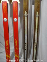 MaxSold Auction: 2 PAIR VINTAGE CROSS COUNTRY SKIS A - Ajax (Ontario, Canada) SELLER MANAGED Downsizing Online Auction - Noake Crescent