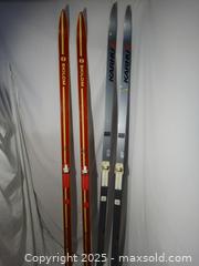 MaxSold Auction: 2 PAIR VINTAGE CROSS COUNTRY SKIS B - Ajax (Ontario, Canada) SELLER MANAGED Downsizing Online Auction - Noake Crescent