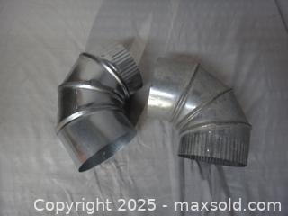 MaxSold Auction: 2 x 90 DEGREE STEEL PIPE ELBOWS 5&#34; - Ajax (Ontario, Canada) SELLER MANAGED Downsizing Online Auction - Noake Crescent