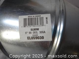 MaxSold Auction: 2 x 90 DEGREE STEEL PIPE ELBOWS 5&#34; - Ajax (Ontario, Canada) SELLER MANAGED Downsizing Online Auction - Noake Crescent