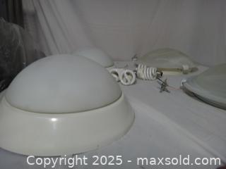 MaxSold Auction: 4 WHITE INTERIOR CEILING LIGHTS - Ajax (Ontario, Canada) SELLER MANAGED Downsizing Online Auction - Noake Crescent