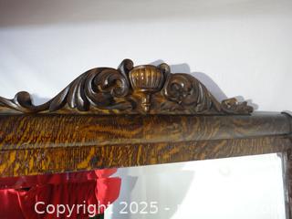 MaxSold Auction: ANTIQUE TIGER OAK MIRROR - Ajax (Ontario, Canada) SELLER MANAGED Downsizing Online Auction - Noake Crescent