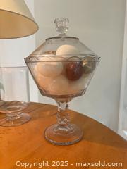 MaxSold Auction: Glass decor and lamp   A - London (Ontario, Canada) PARTNER MANAGED Downsizing Online Auction - Bloomfield Drive