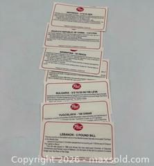 MaxSold Auction: Informational Cards for Collectible Currency - Vaughan (Ontario, Canada) PARTNER MANAGED Reseller Online Auction - Steeles Avenue West